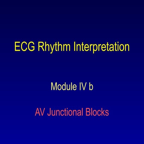 Module 4becg rhythm interpretation management