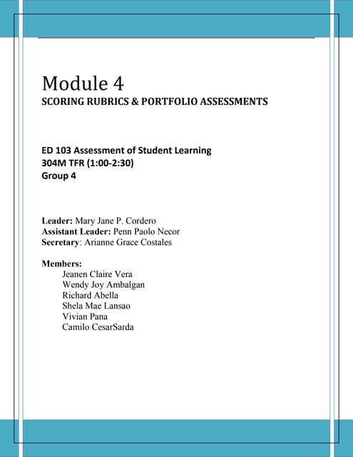 Module 4, ed 103