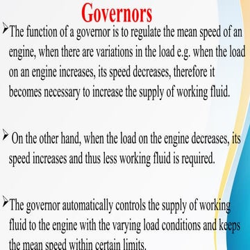 Module 4 Governor theory of machines engg