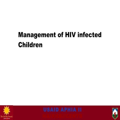 Module 4 hiv infection & art in children