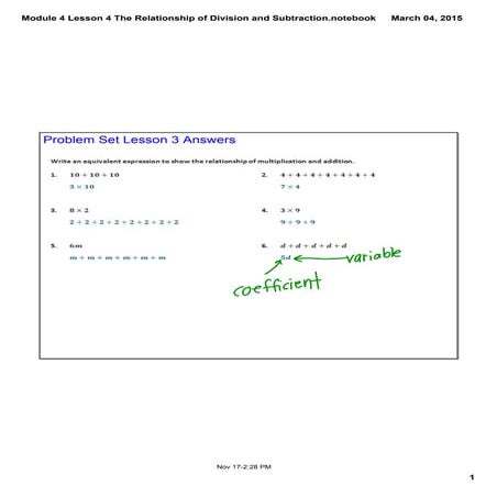 Module 4 lesson 4 | PDF