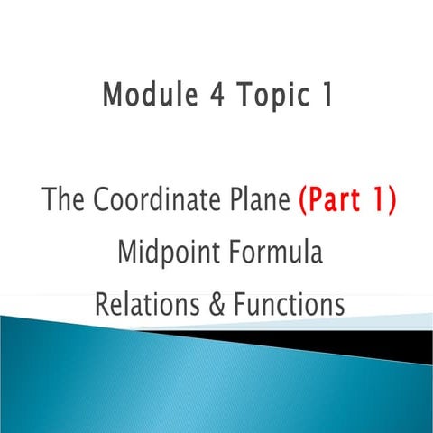 Module 4 topic 1 part 1 notes