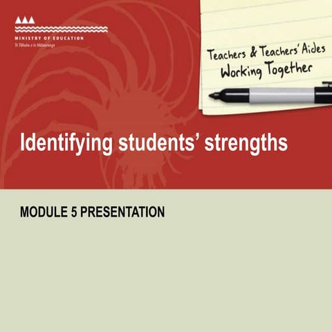 Module 5 Identifying students’ strengths