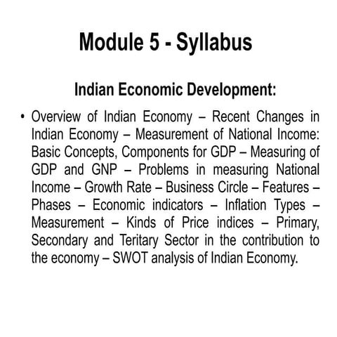 Module 5 1 efm - national income