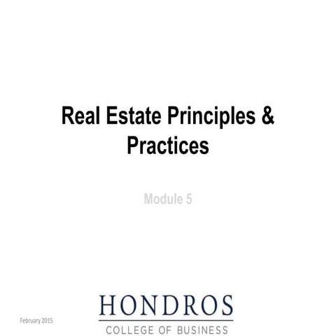 Principles and Practice Module 5 PowerPoint