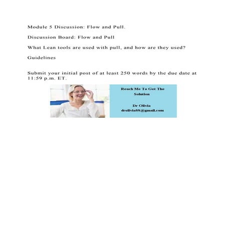 Module 5 Discussion Flow and Pull.Discussion Board Flow and Pu.docx