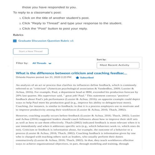 Aspen University EDD830 Module 5  Discussion Question