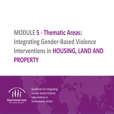 Module 5: Thematic Areas: Integrating gender-based violence interventions in ...
