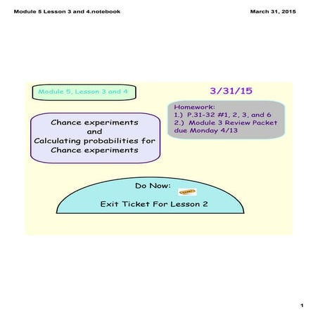 Module 5 lesson 3 and 4