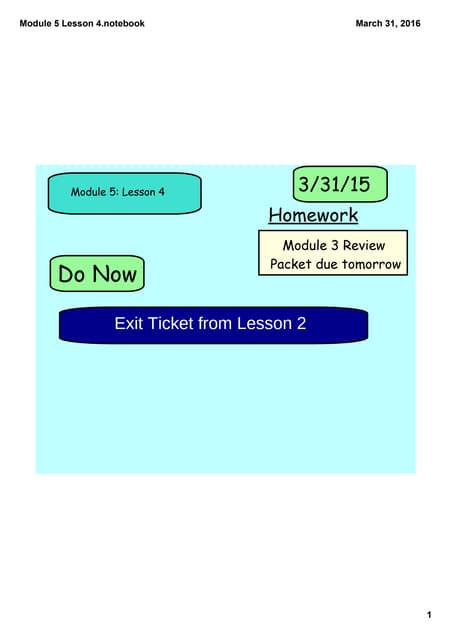 Module 5 lesson 3 | PDF