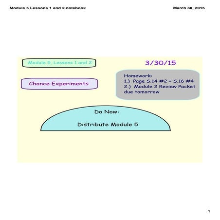 Module 5 lessons 1 and 2