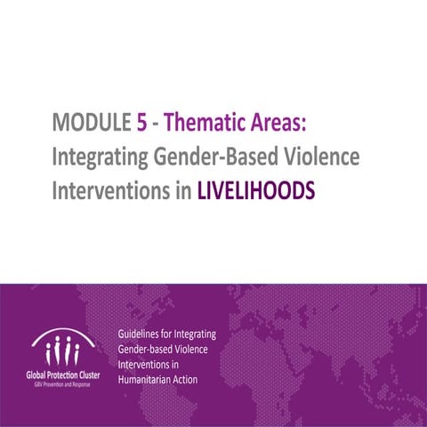 Module 5: Thematic Areas: Integrating gender-based violence interventions in ...