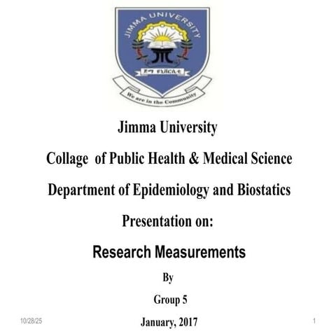 Module measurement of events in health research