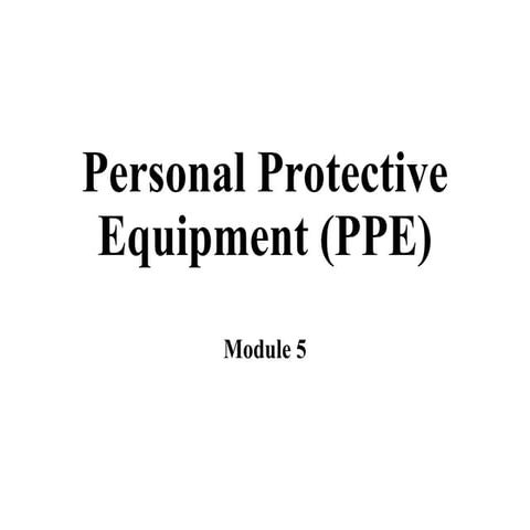 Personal Protective Equipments Ppe Pptx