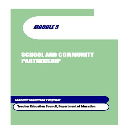 Module 5 school and community partnership