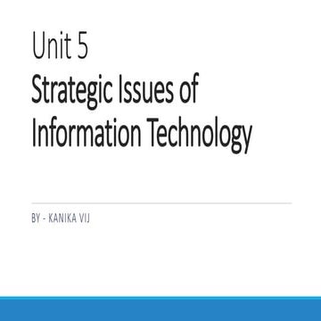 Module 5 Strategic Issues of Information Technology.pptx