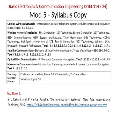 Module 5 Wireless Comunication Ppppp Pptx
