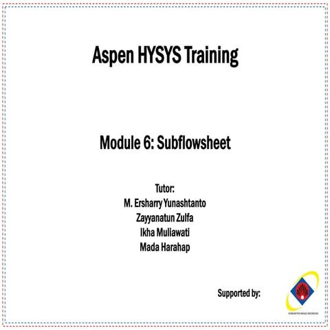 Module 6 - Subflowsheet