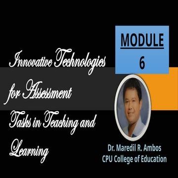 Innovative technologies for assessment tasks in teaching and learning.pptx