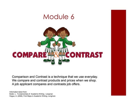 Compare and contrast essay | PPT