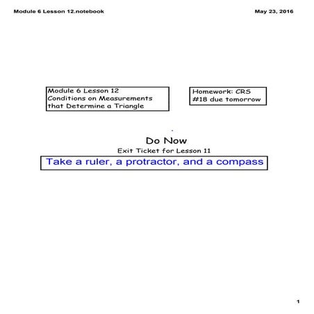 Module 6 lesson 1 | PDF