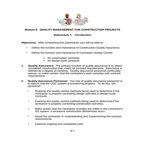 Module 6 qaqc training