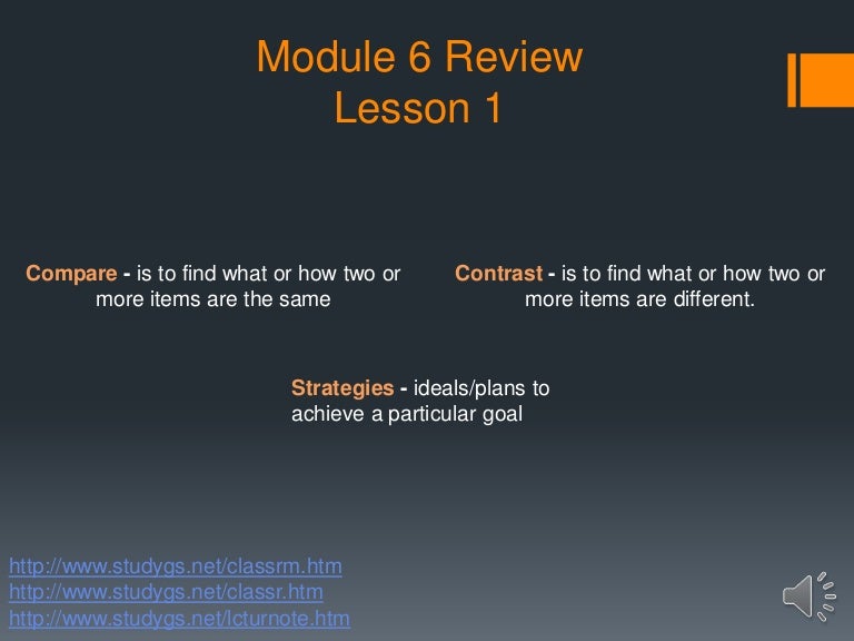 Module 6 review