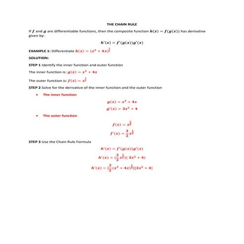 Module 6 the chain rule
