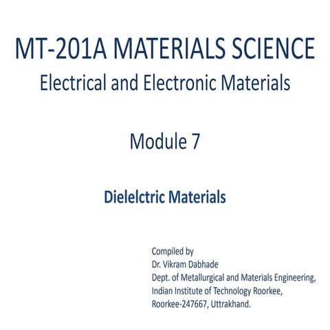 dielectric materials