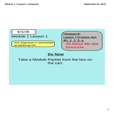 Module 7.1 lesson 1 | PDF