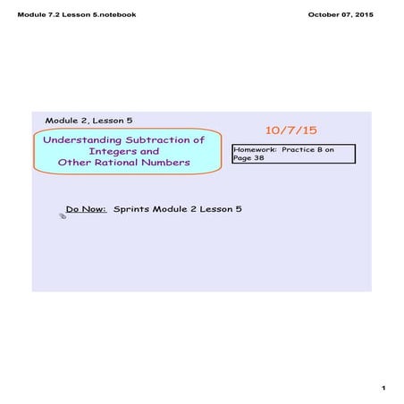 Module 7.2 lesson 5 | PDF