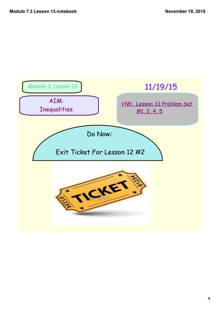 Module 7.3 lesson 13 | PDF