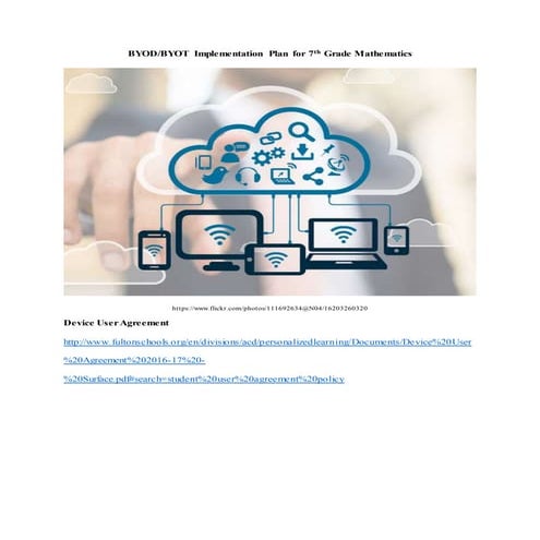 BYOD/BYOT Implementation Plan for 7th Grade Mathematics