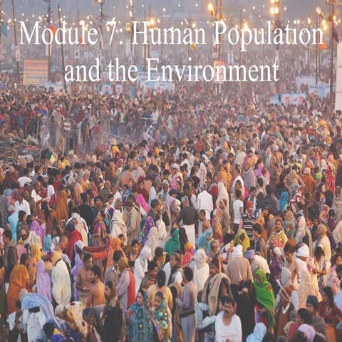 Human Population and the Environment