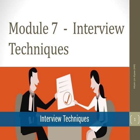 Interview techniques