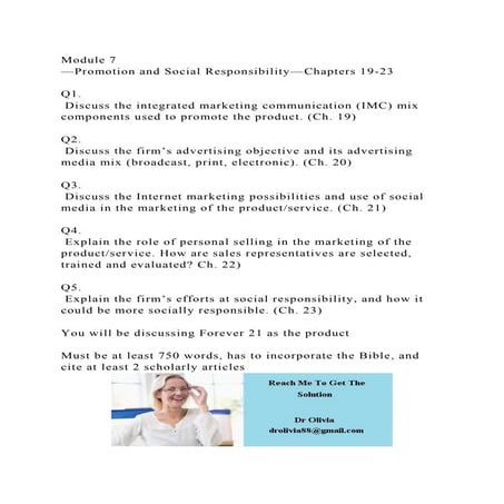 Module 7—Promotion and Social Responsibility—Chapters 19-23Q1..docx