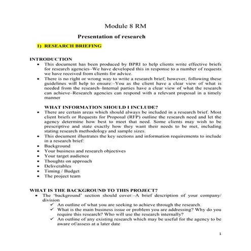 Research Methodology Module-08