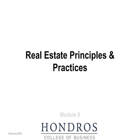 Principles and Practice Module 8 PowerPoint