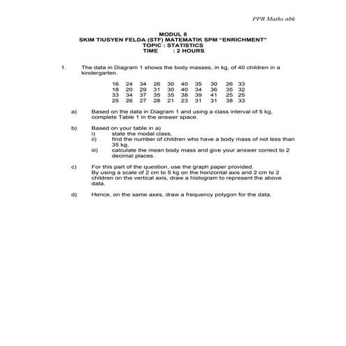 Module 8 Statistics Pdf