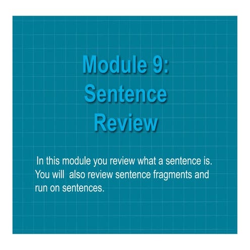 Module 9 lesson 9.1