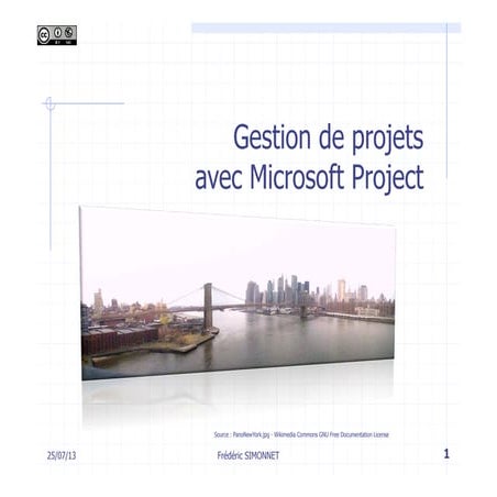 Gestion de projets avec Microsoft Project 