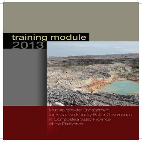 Module for Multistakeholder Engagement for Extractive Industry Better Governance