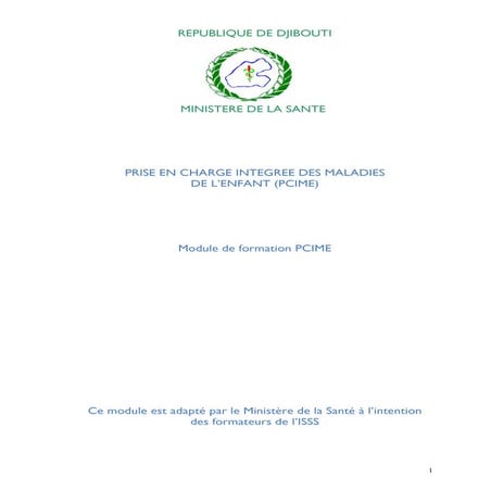 module de formation PCIMNE PCIME La prise en charge intégrée des ...