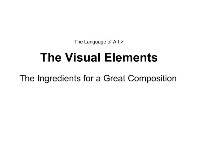 The Visual Elements