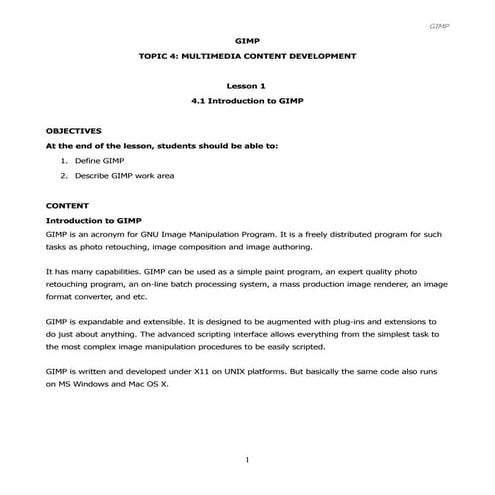 Module gimp | PDF