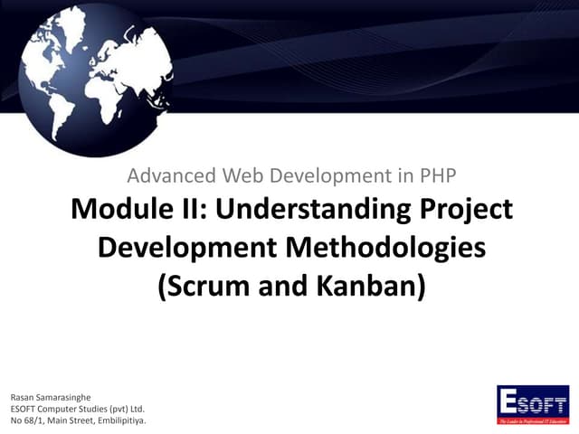 Advanced Web Development in PHP - Understanding Project Development Methodolo...