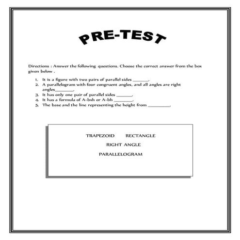 MODULE IN MATH GRADE IV