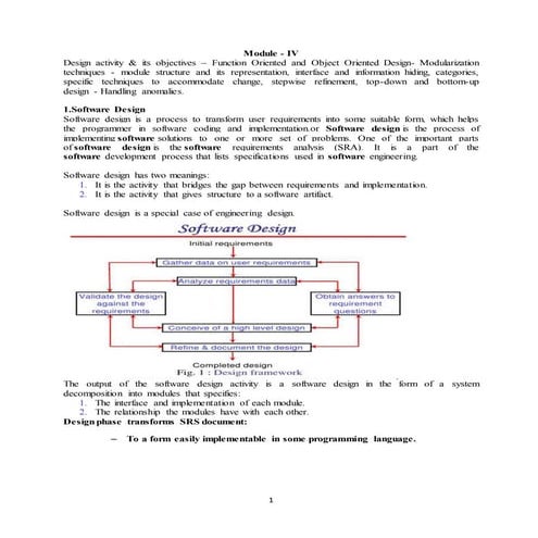 Function Oriented and Object Oriented Design,Modularization techniques ...