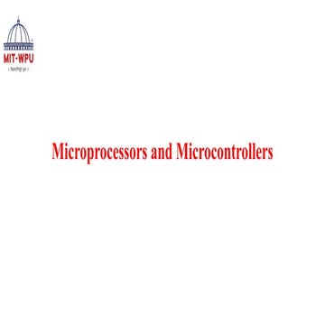 Microcontroller and microprocessor types | PPT