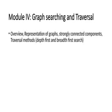 Graph traversals in Data Structures | PPTX